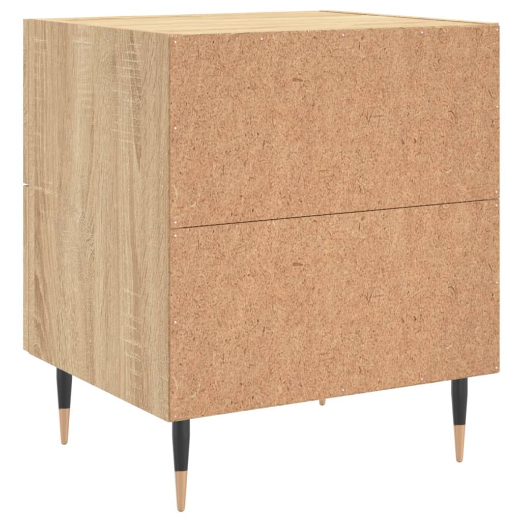 Noćni ormarići 2 kom boja hrasta 40x35x47,5cm konstruirano drvo