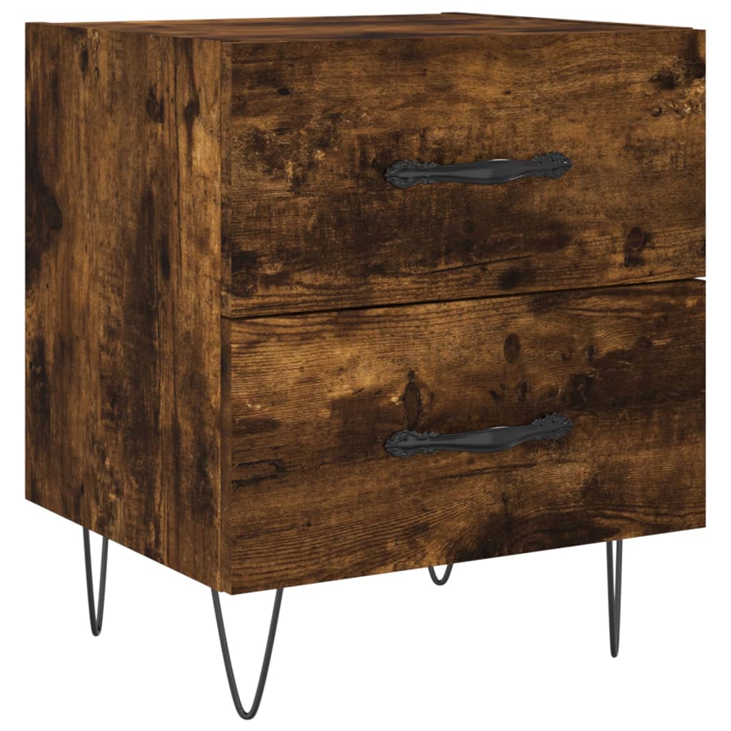 Noćni ormarići 2 kom boja hrasta 40x35x47,5cm konstruirano drvo