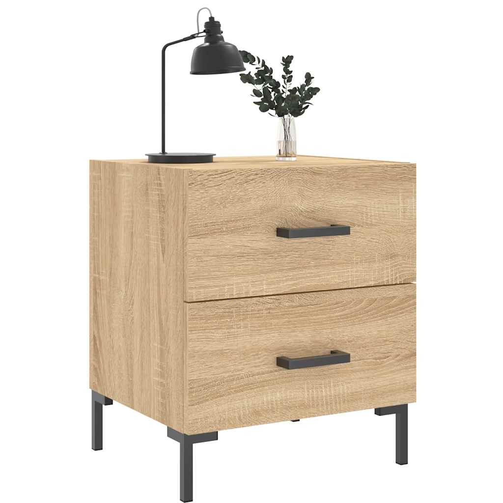 Noćni ormarići 2 kom boja hrasta 40x35x47,5cm konstruirano drvo