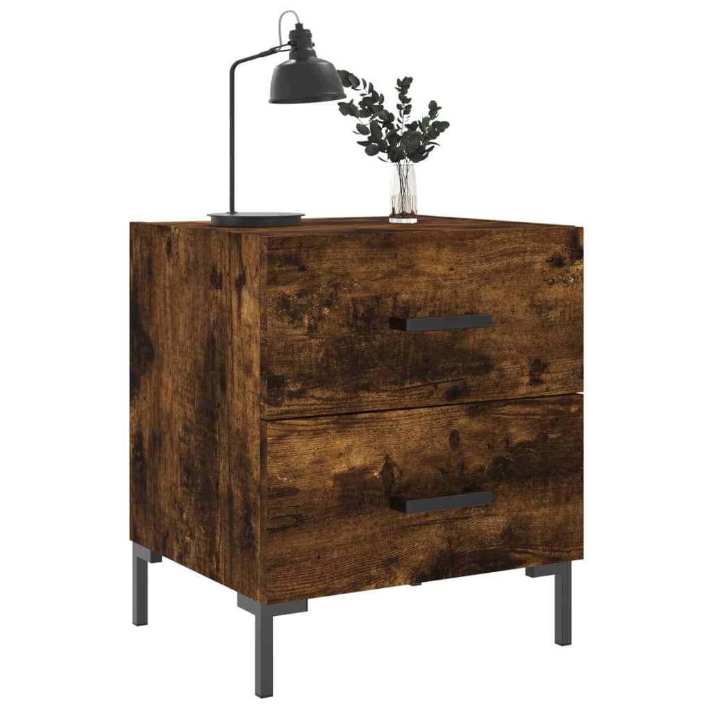 Noćni ormarići 2 kom boja hrasta 40x35x47,5cm konstruirano drvo