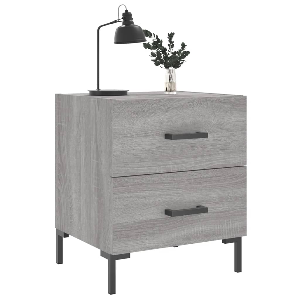 Noćni ormarići 2 kom boja hrasta 40x35x47,5cm konstruirano drvo