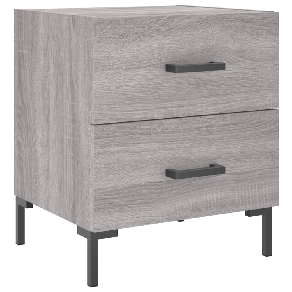 Noćni ormarići 2 kom boja hrasta 40x35x47,5cm konstruirano drvo