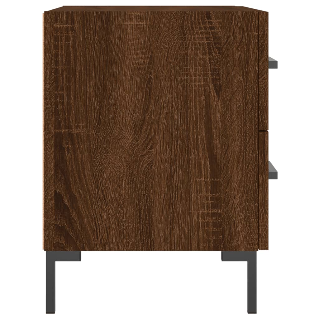 Noćni ormarići 2 kom boja hrasta 40x35x47,5cm konstruirano drvo