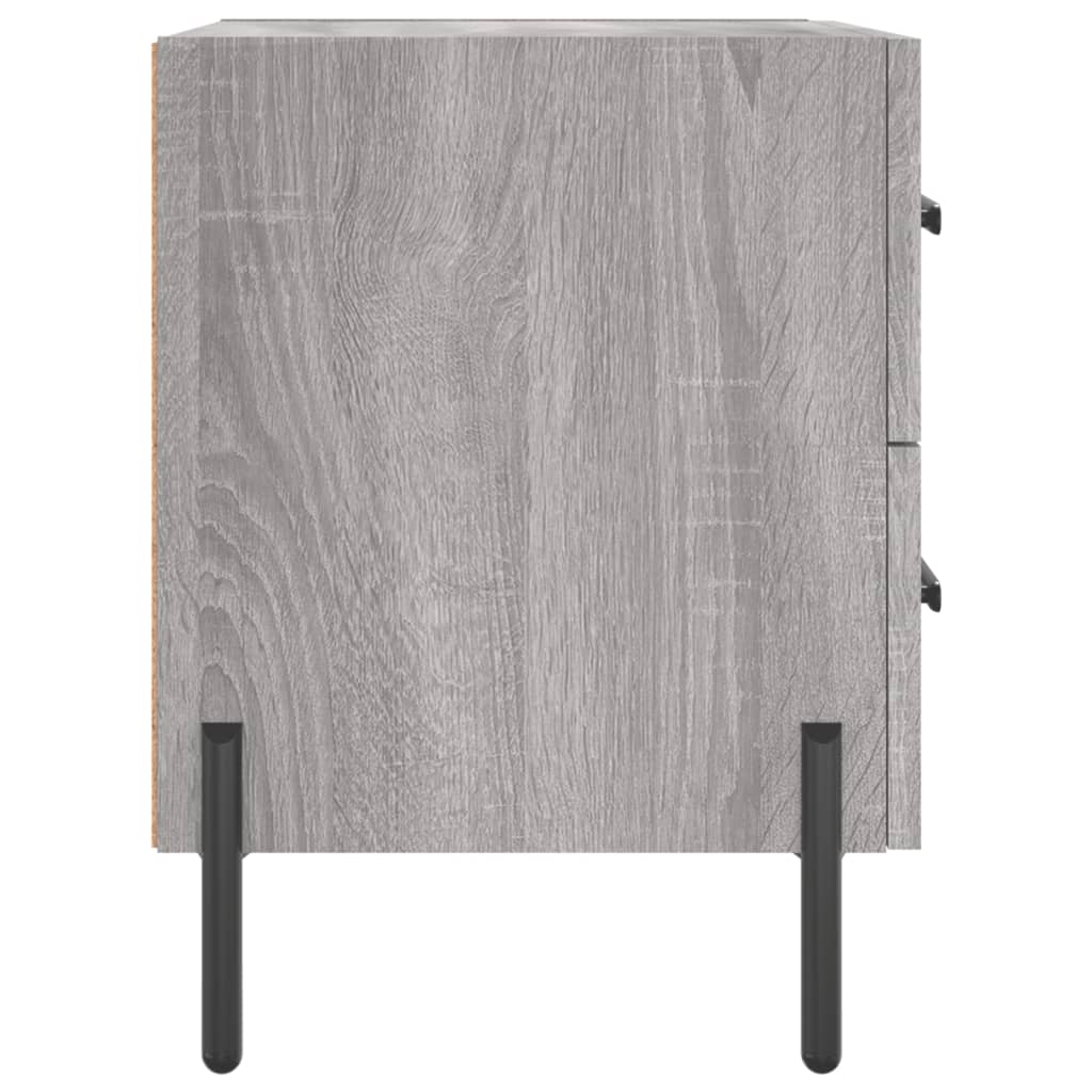 Noćni ormarići 2 kom boja hrasta 40x35x47,5cm konstruirano drvo
