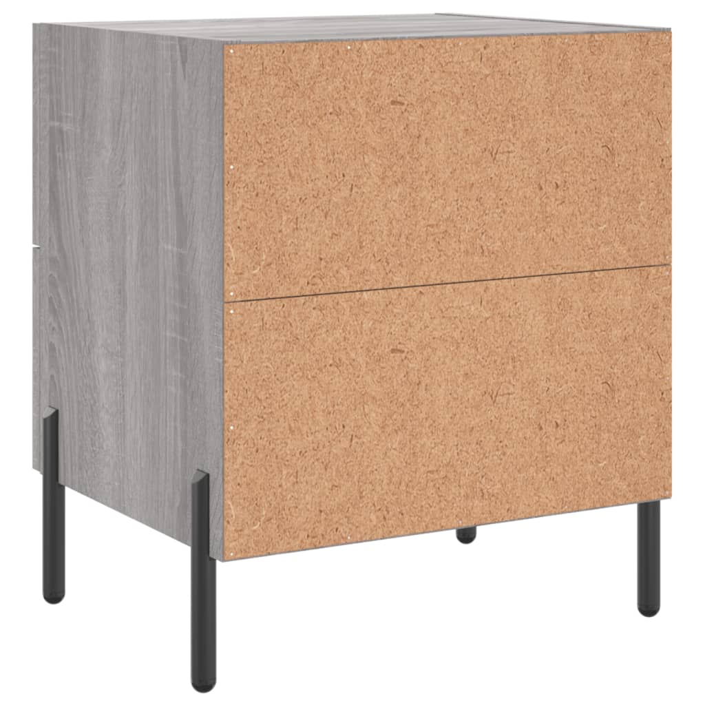 Noćni ormarići 2 kom boja hrasta 40x35x47,5cm konstruirano drvo