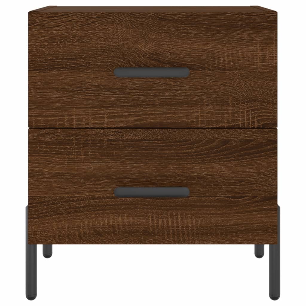 Noćni ormarići 2 kom boja hrasta 40x35x47,5cm konstruirano drvo