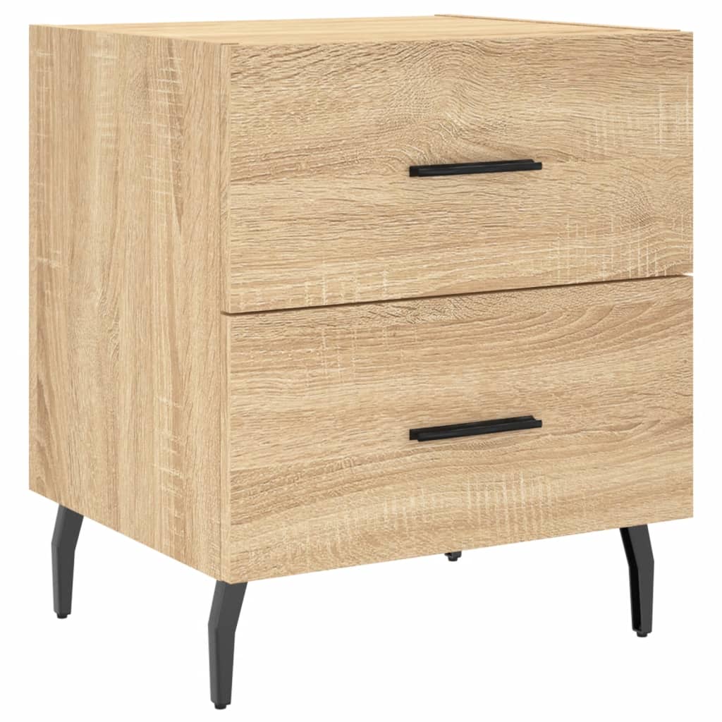 Noćni ormarići 2 kom boja hrasta 40x35x47,5cm konstruirano drvo