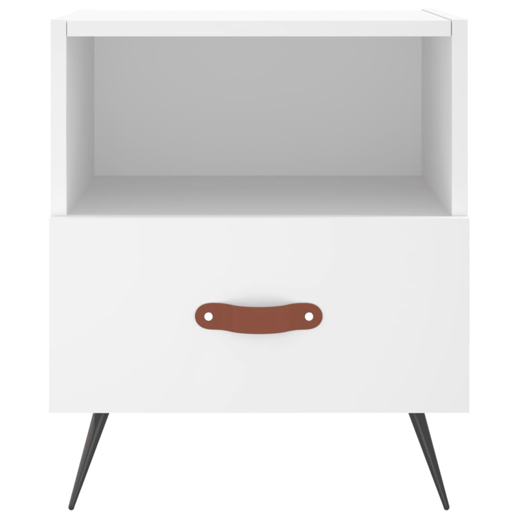 Noćni ormarići 2 kom bijeli 40x35x47,5 cm od konstruiranog drva