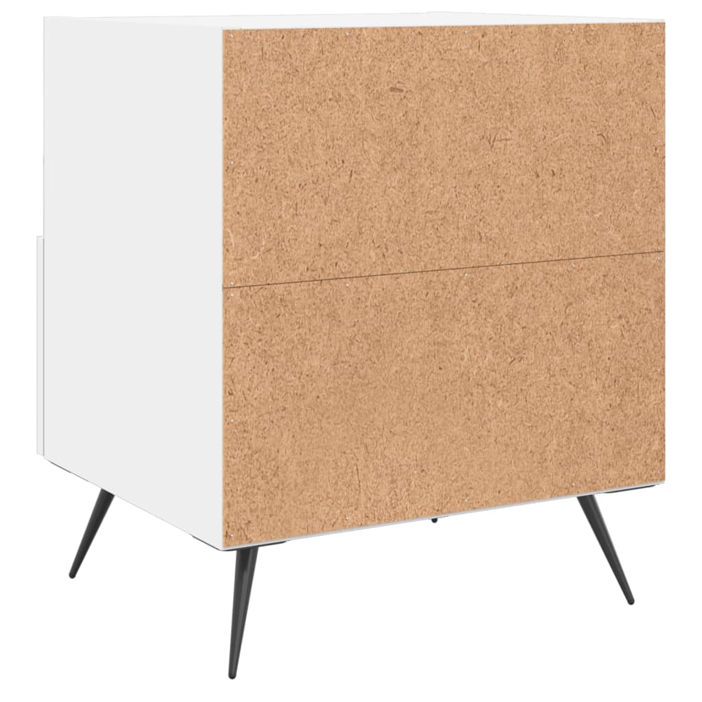 Noćni ormarići 2 kom bijeli 40x35x47,5 cm od konstruiranog drva