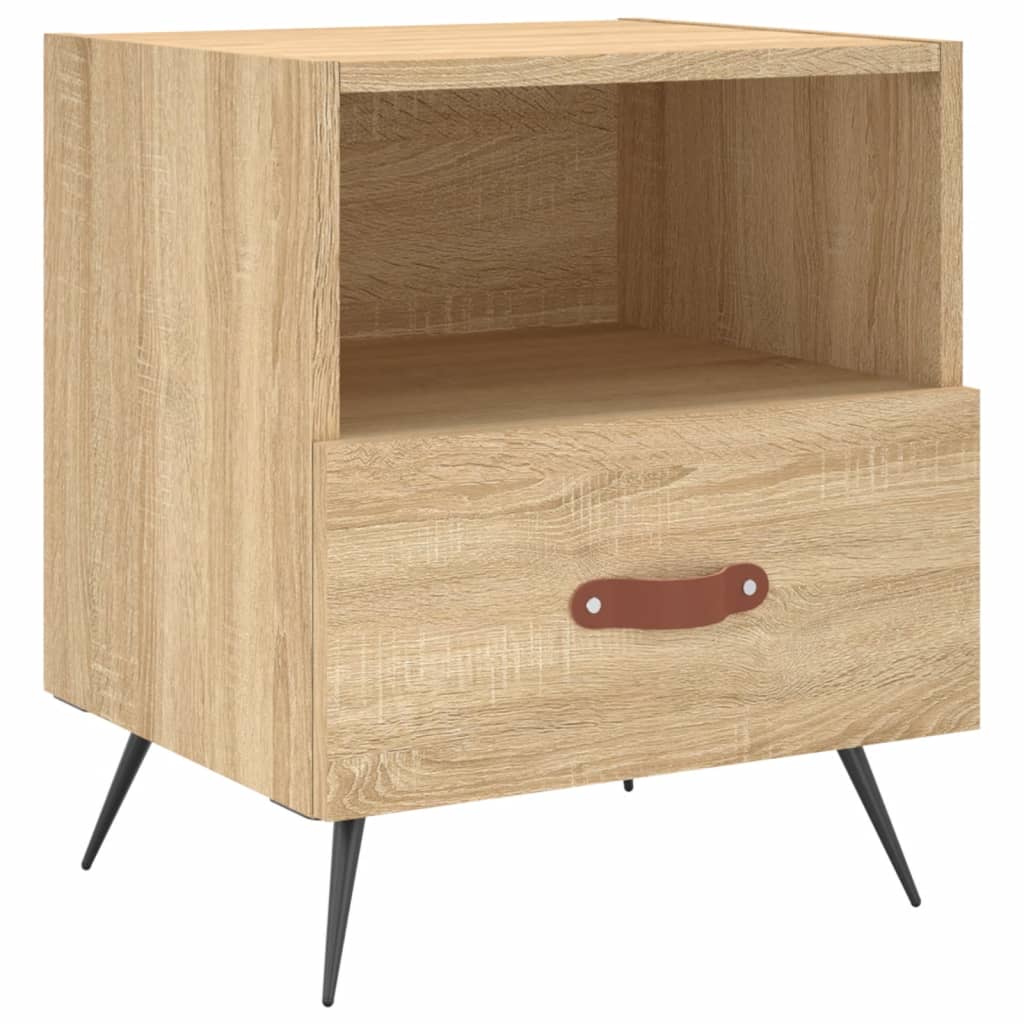Noćni ormarići 2 kom boja hrasta 40x35x47,5cm konstruirano drvo