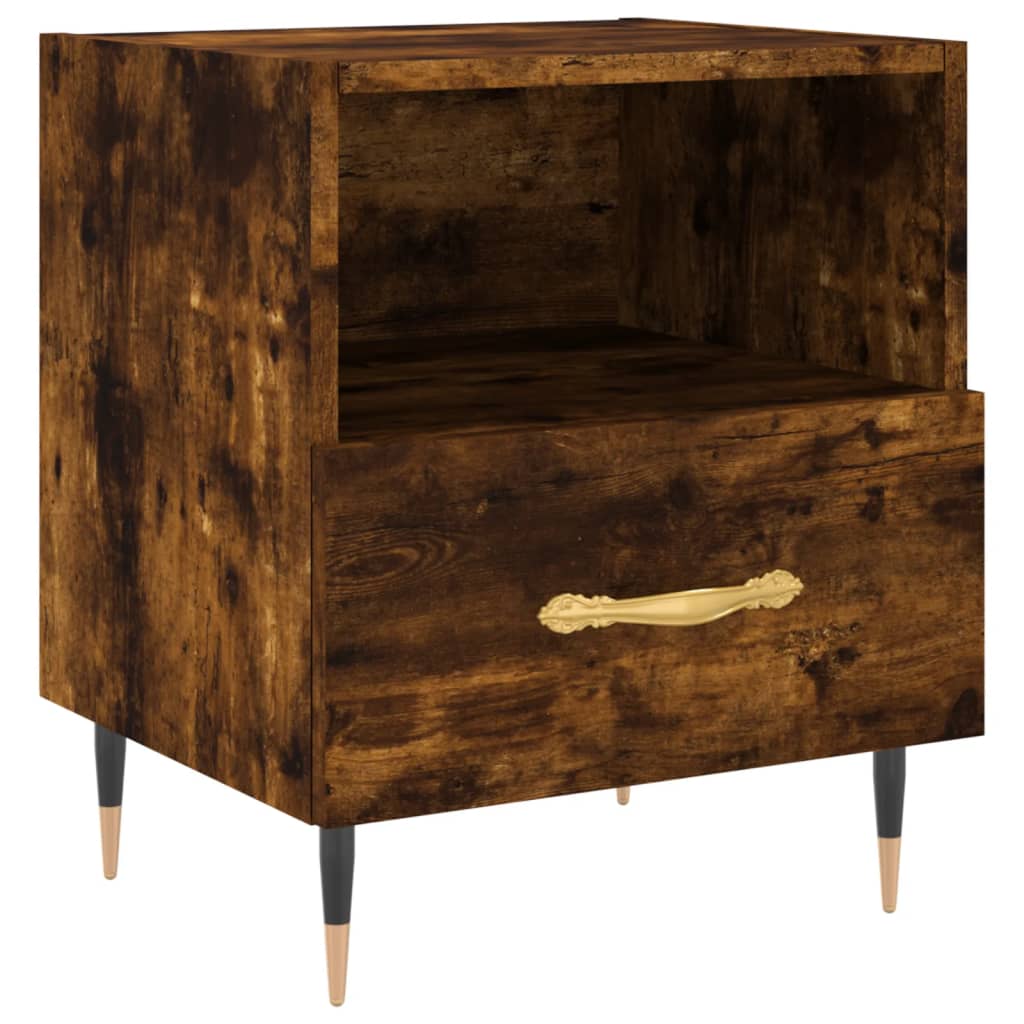 Noćni ormarići 2 kom boja hrasta 40x35x47,5cm konstruirano drvo