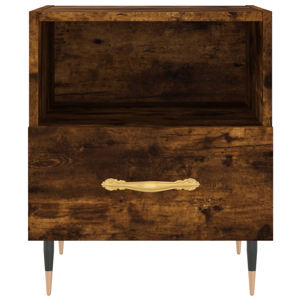 Noćni ormarići 2 kom boja hrasta 40x35x47,5cm konstruirano drvo