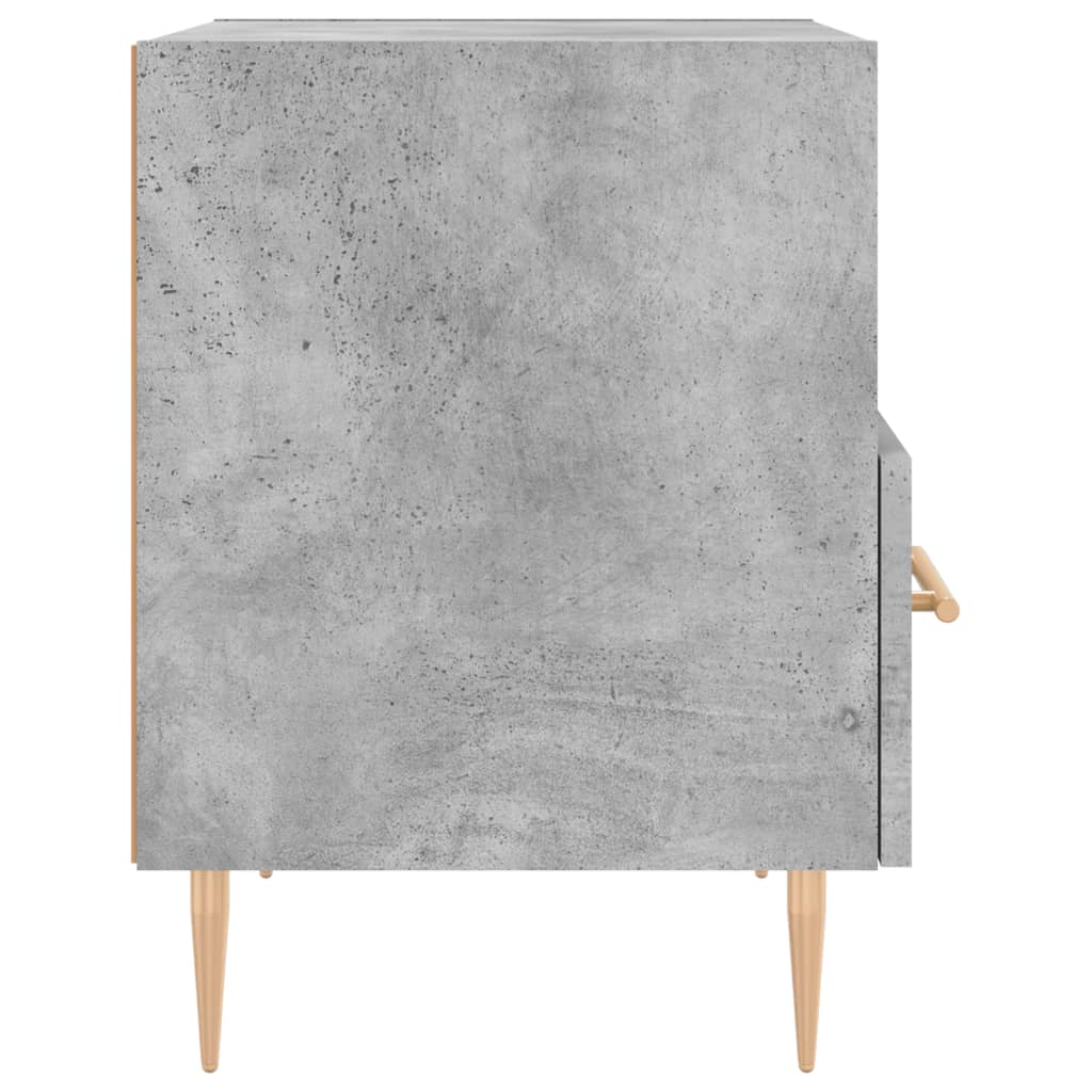 Noćni ormarići 2 kom boja betona 40x35x47,5cm konstruirano drvo