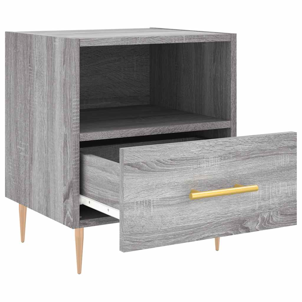 Noćni ormarići 2 kom boja hrasta 40x35x47,5cm konstruirano drvo