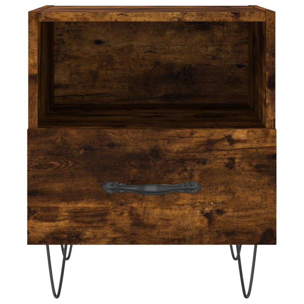 Noćni ormarići 2 kom boja hrasta 40x35x47,5cm konstruirano drvo