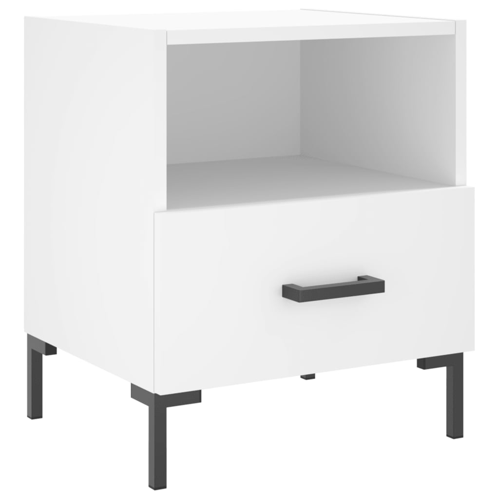 Noćni ormarići 2 kom bijeli 40x35x47,5 cm od konstruiranog drva