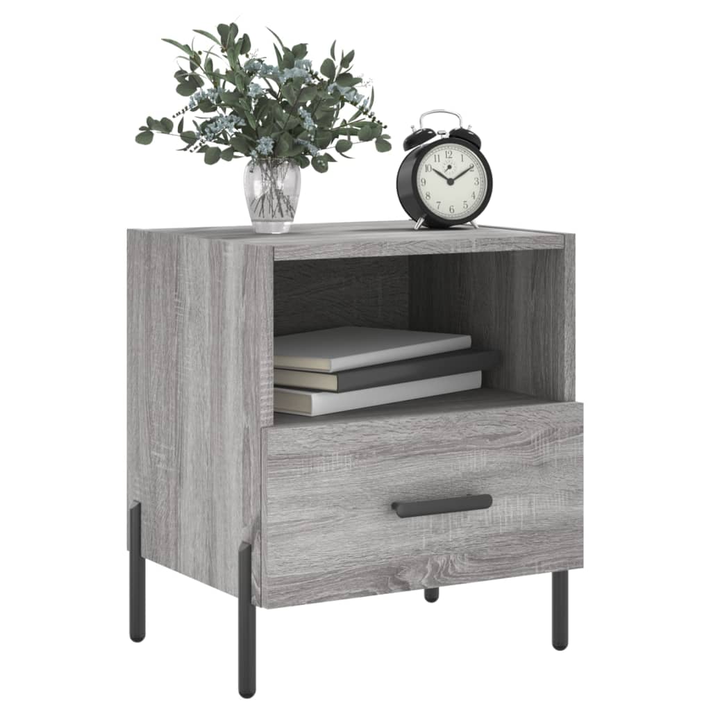 Noćni ormarići 2 kom boja hrasta 40x35x47,5cm konstruirano drvo