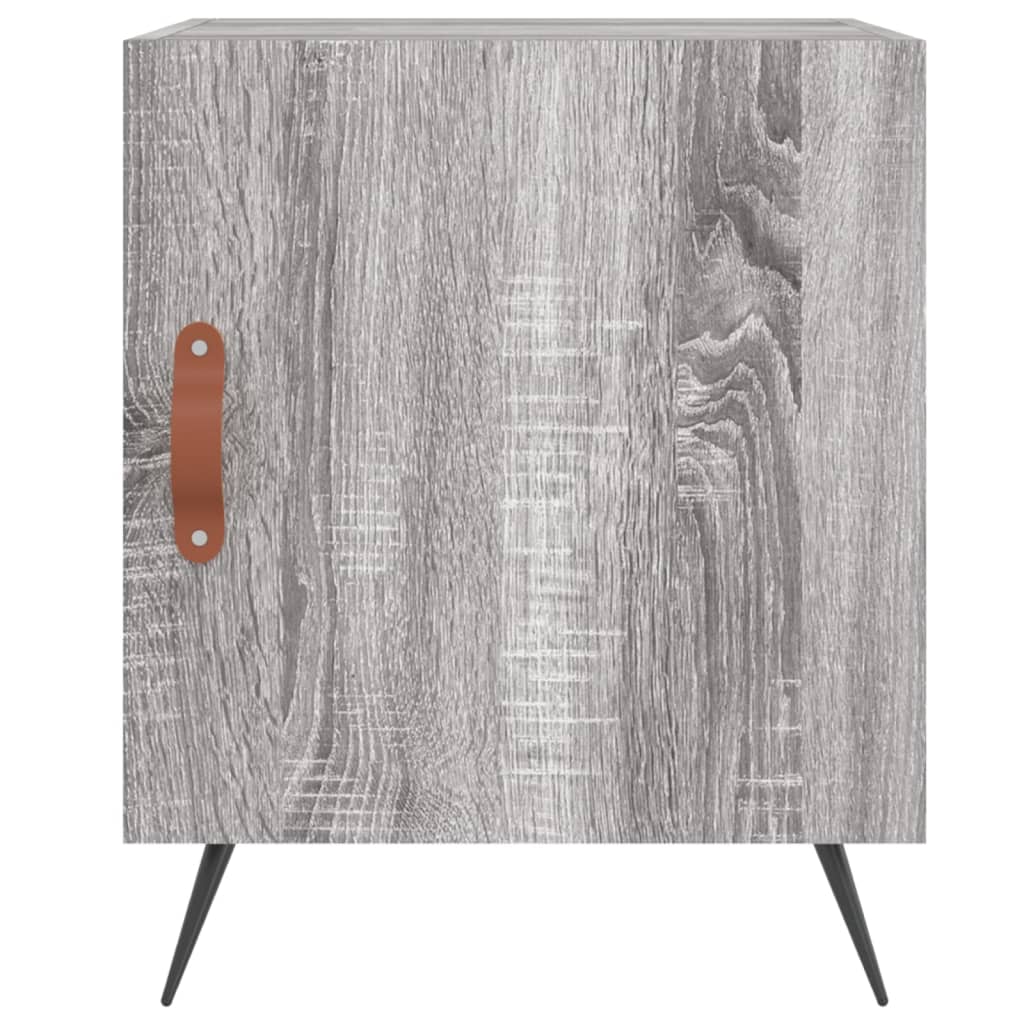 Noćni ormarići 2 kom boja hrasta 40x40x50 cm konstruirano drvo