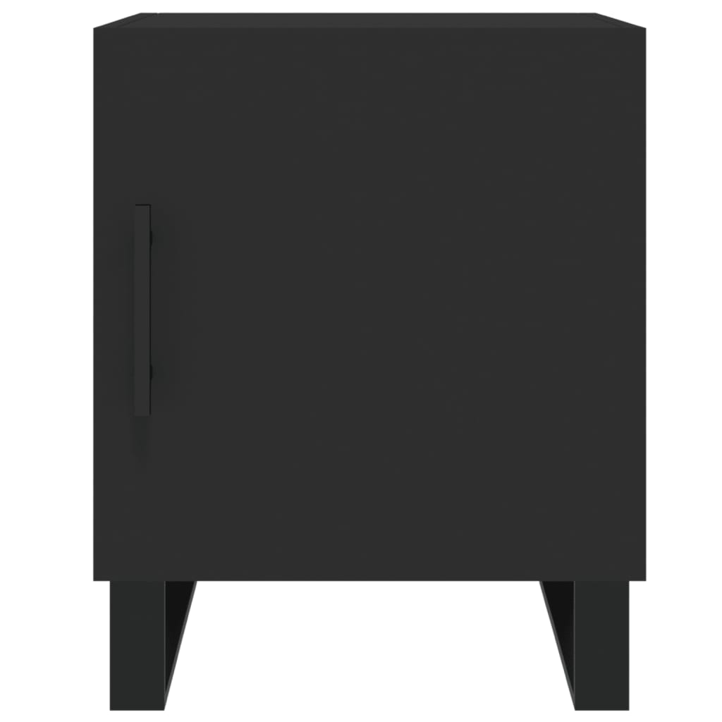 Noćni ormarići 2 kom crni 40 x 40 x 50 cm od konstruiranog drva