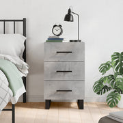 Noćni ormarić boja betona 40 x 40 x 66 cm od konstruiranog drva