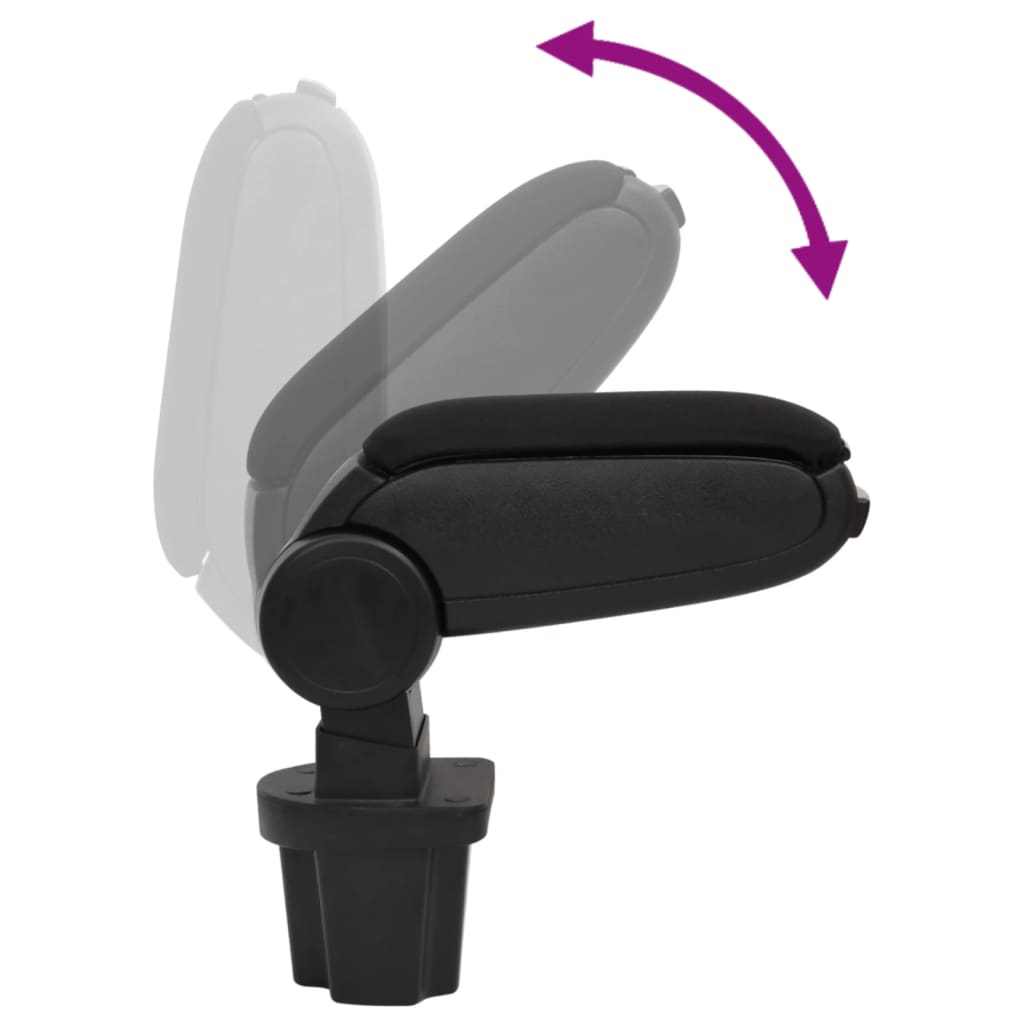Naslon za ruke za automobil crni 13,5x32,5x(31-46,5) cm ABS