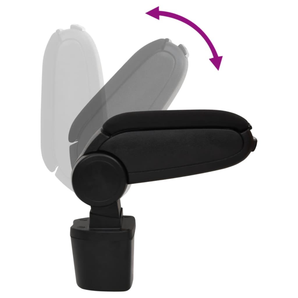Naslon za ruke za automobil crni 14,5 x 31,5 x (30 - 48) cm ABS