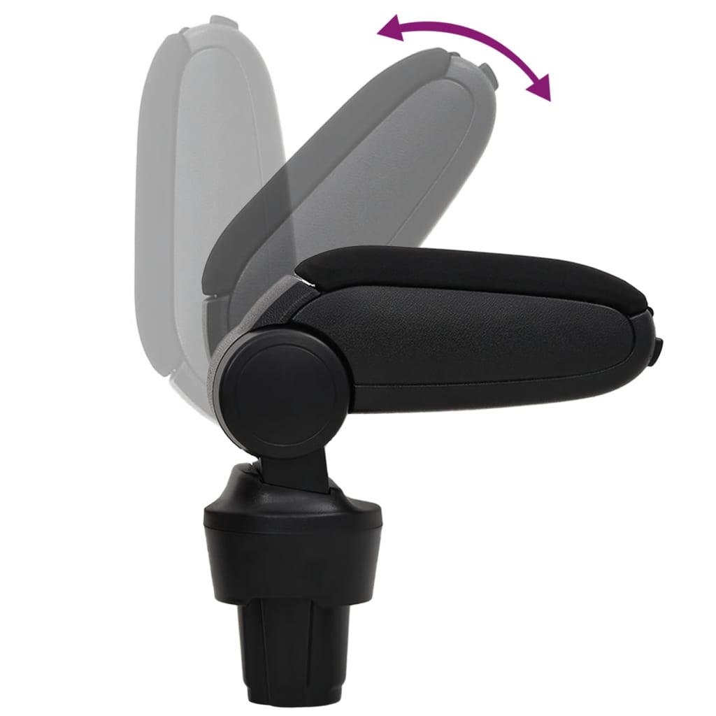Naslon za ruke za automobil crni 13 x 33 x (33 - 49) cm ABS