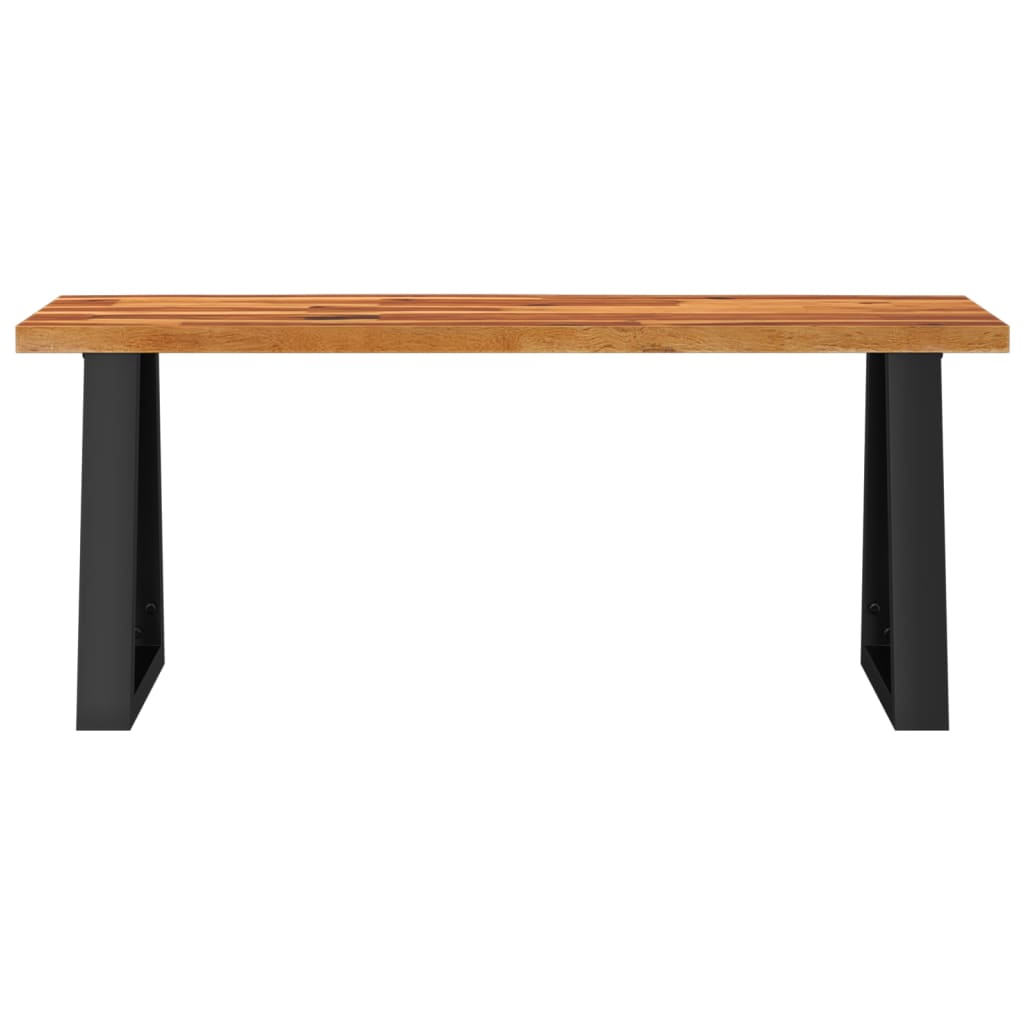 Klupa sa živim rubom 110 cm od masivnog bagremovog drva