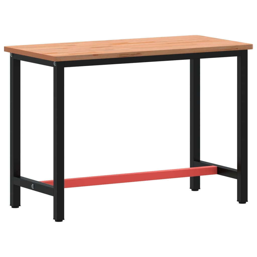 Radni stol 115x55x81,5 cm od masivne bukovine i metala