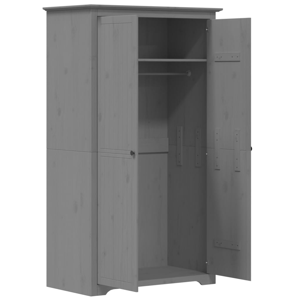 Ormar BODO sivi 99 x 53,5 x 173 cm od masivne borovine