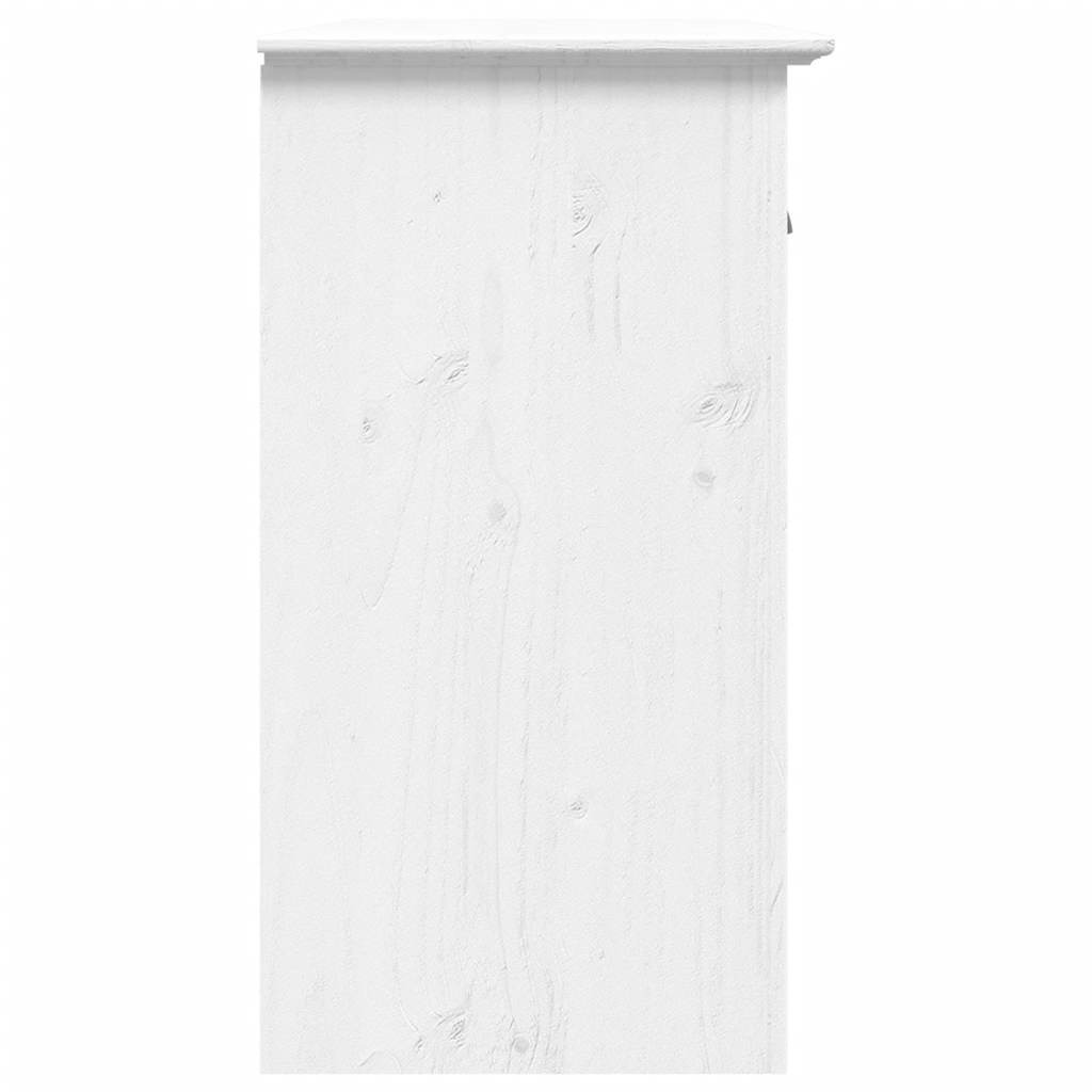 Komoda BODO bijela 115,5 x 44 x 80 cm od masivne borovine