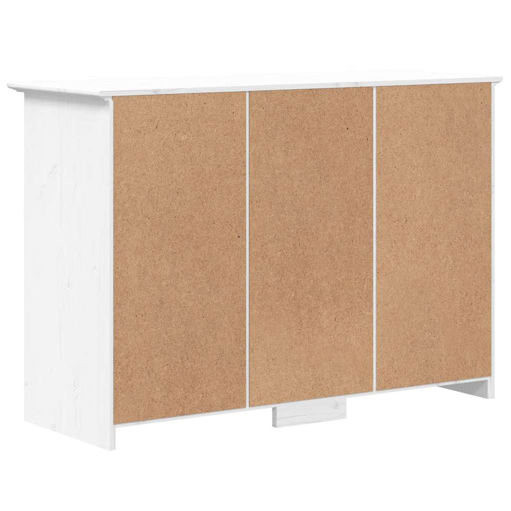 Komoda BODO bijela 115,5 x 44 x 80 cm od masivne borovine