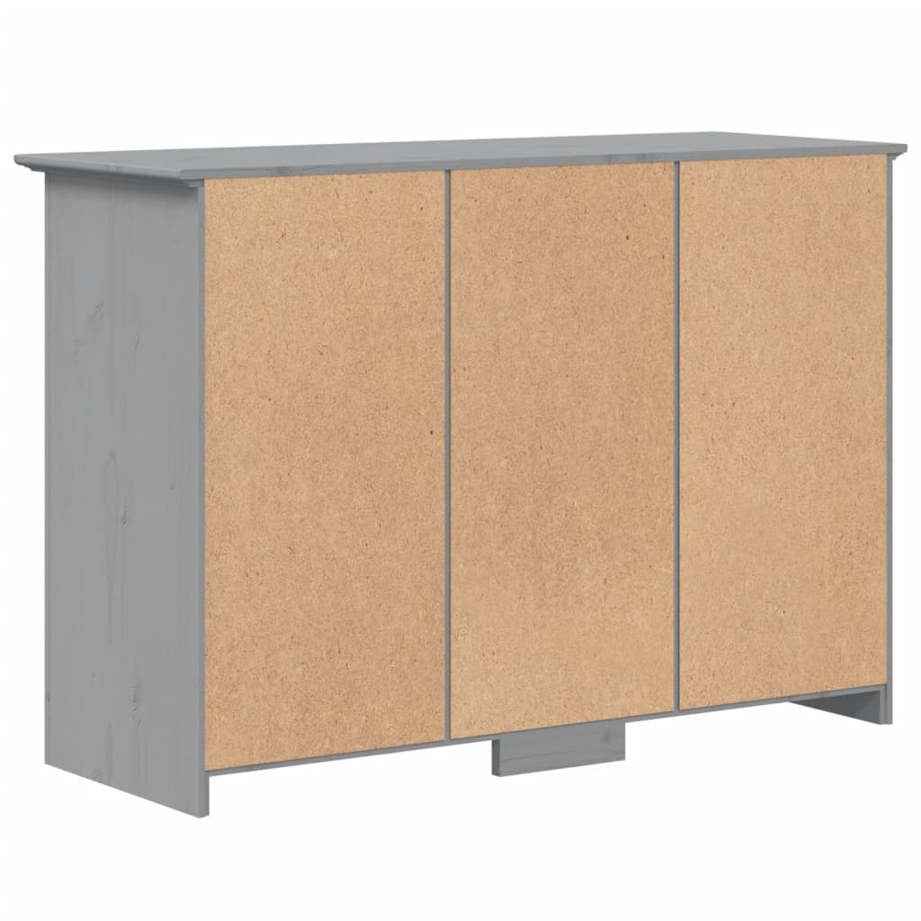 Komoda BODO siva 115,5 x 44 x 80 cm od masivne borovine
