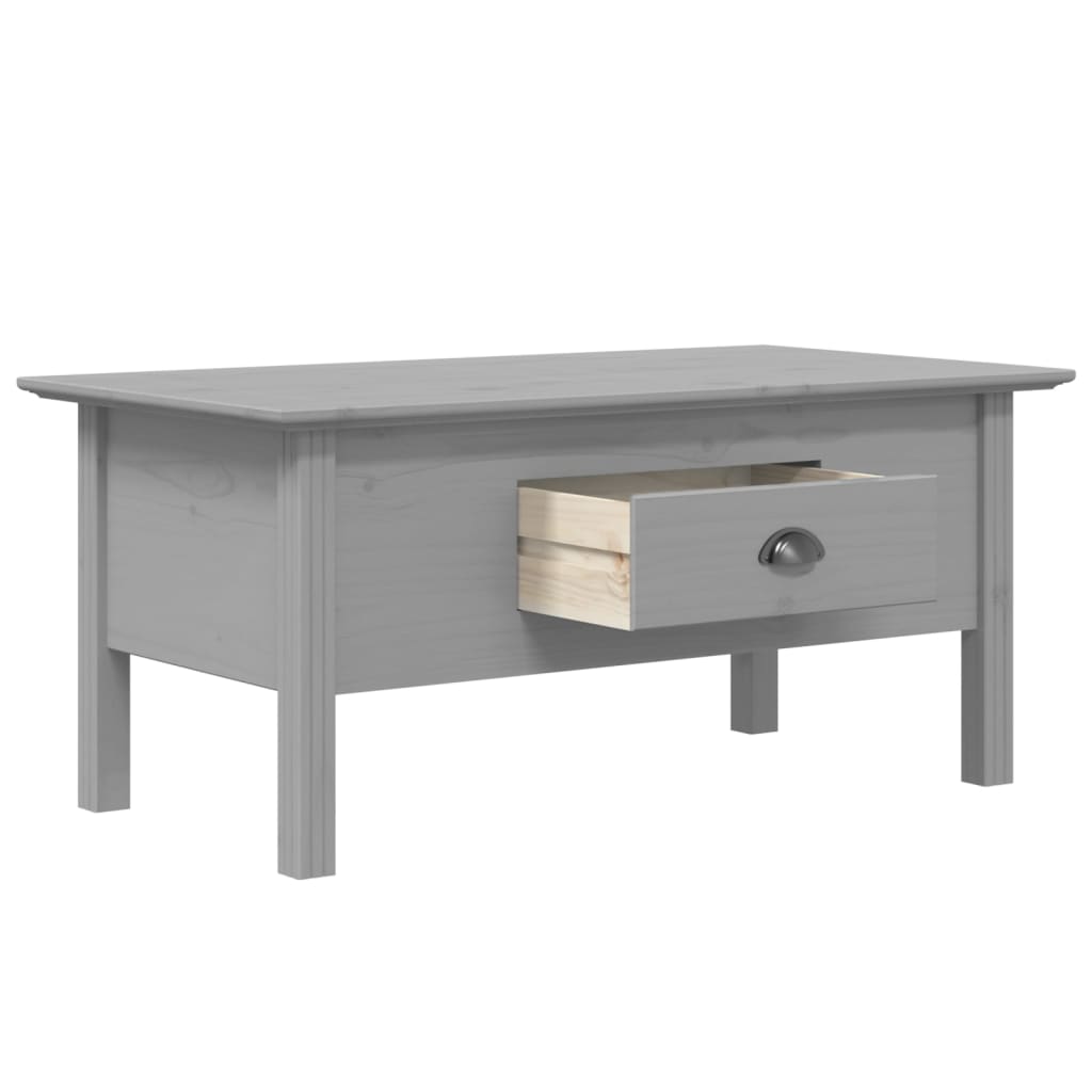 Stolić za kavu BODO sivi 100 x 55 x 46 cm od masivne borovine