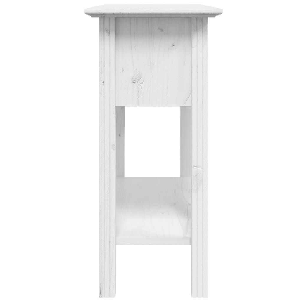 Konzolni stol BODO bijeli 91 x 35 x 74 cm od masivne borovine