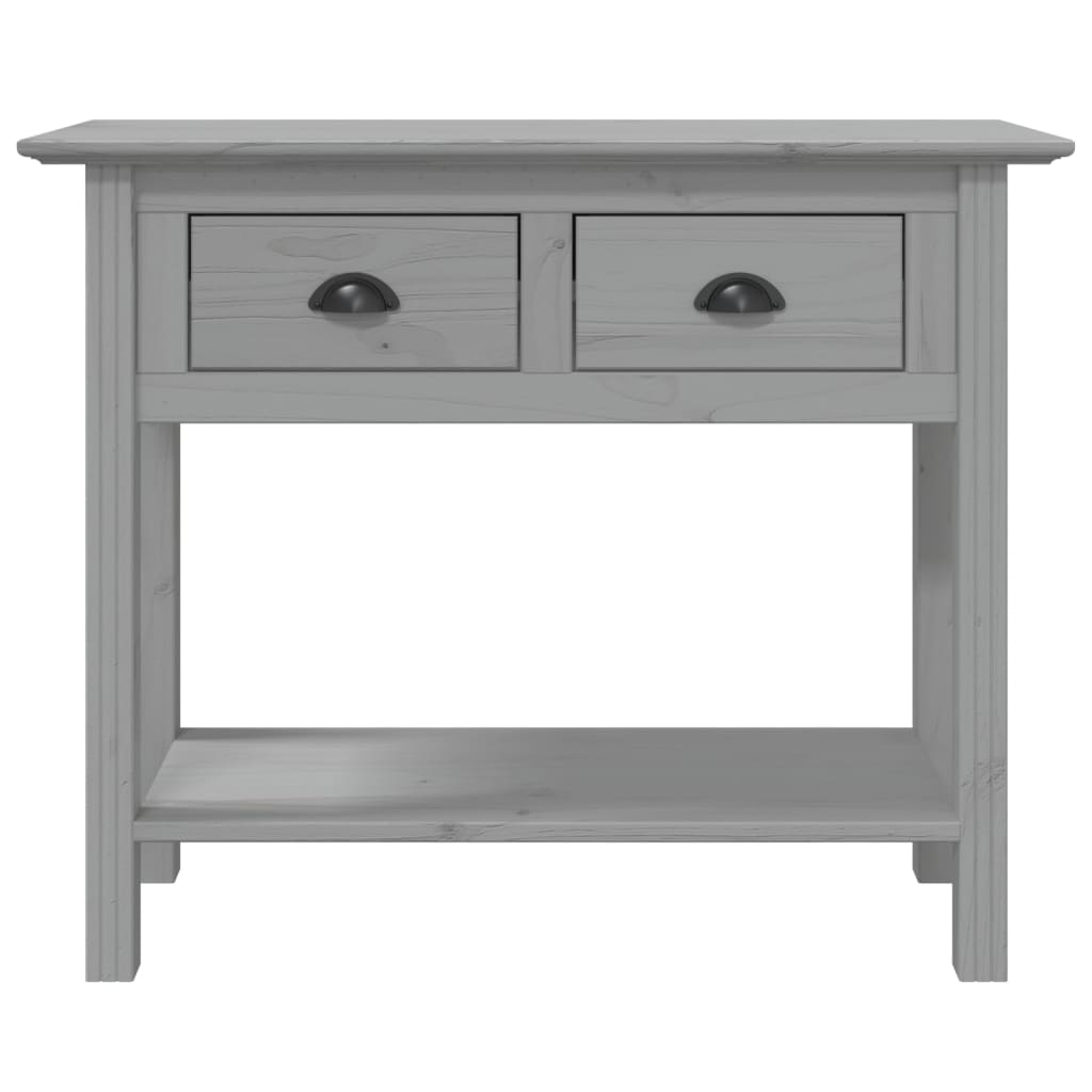 Konzolni stol BODO sivi 91 x 35 x 74 cm od masivne borovine