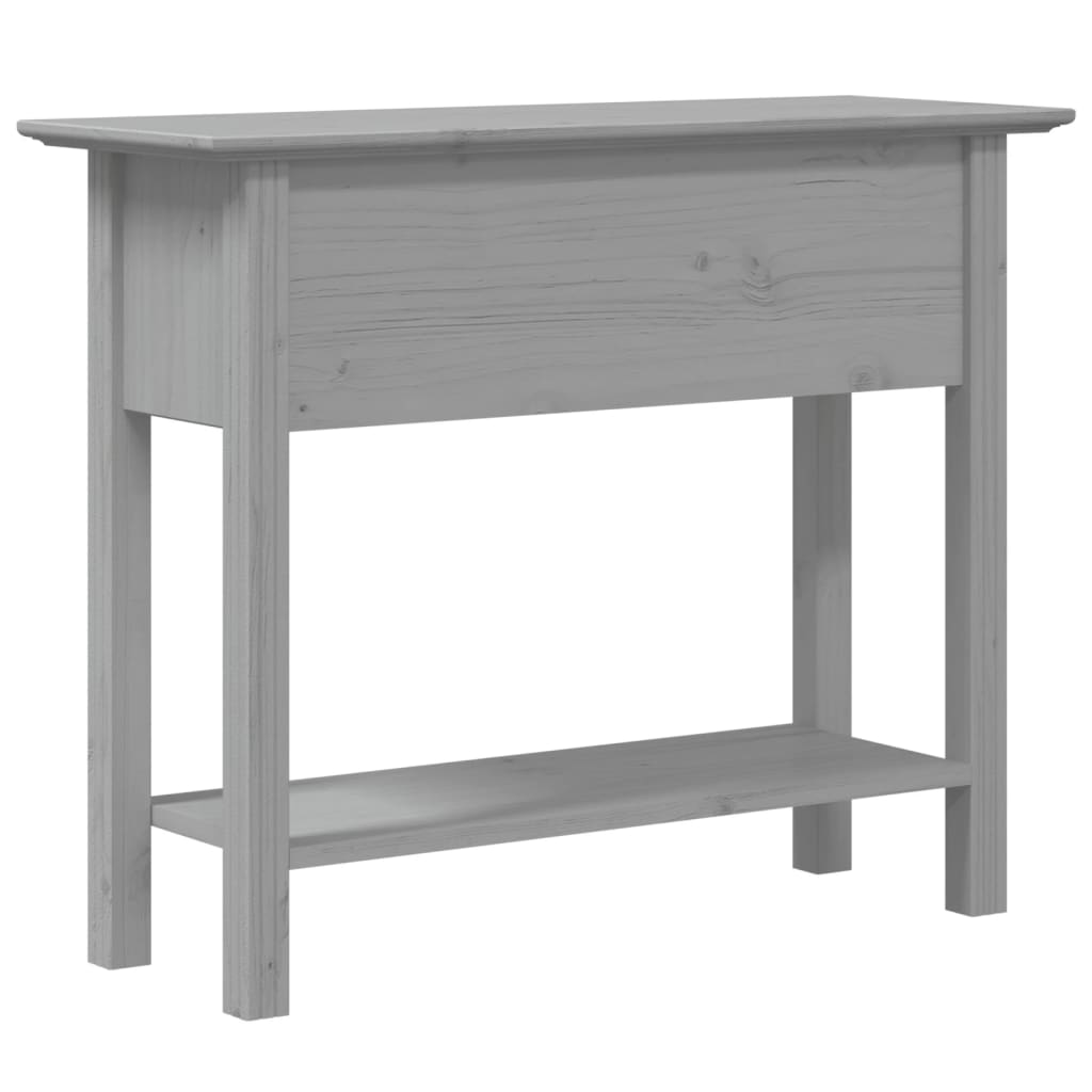 Konzolni stol BODO sivi 91 x 35 x 74 cm od masivne borovine