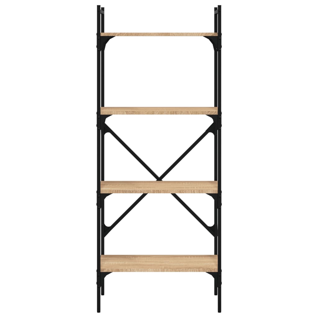 Regal za knjige 4 razine boja hrasta 56x31,5x138,5 cm drveni