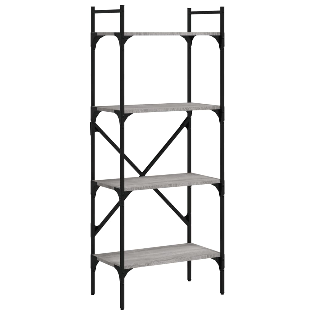 Regal za knjige 4 razine boja hrasta 56x31,5x138,5 cm drveni