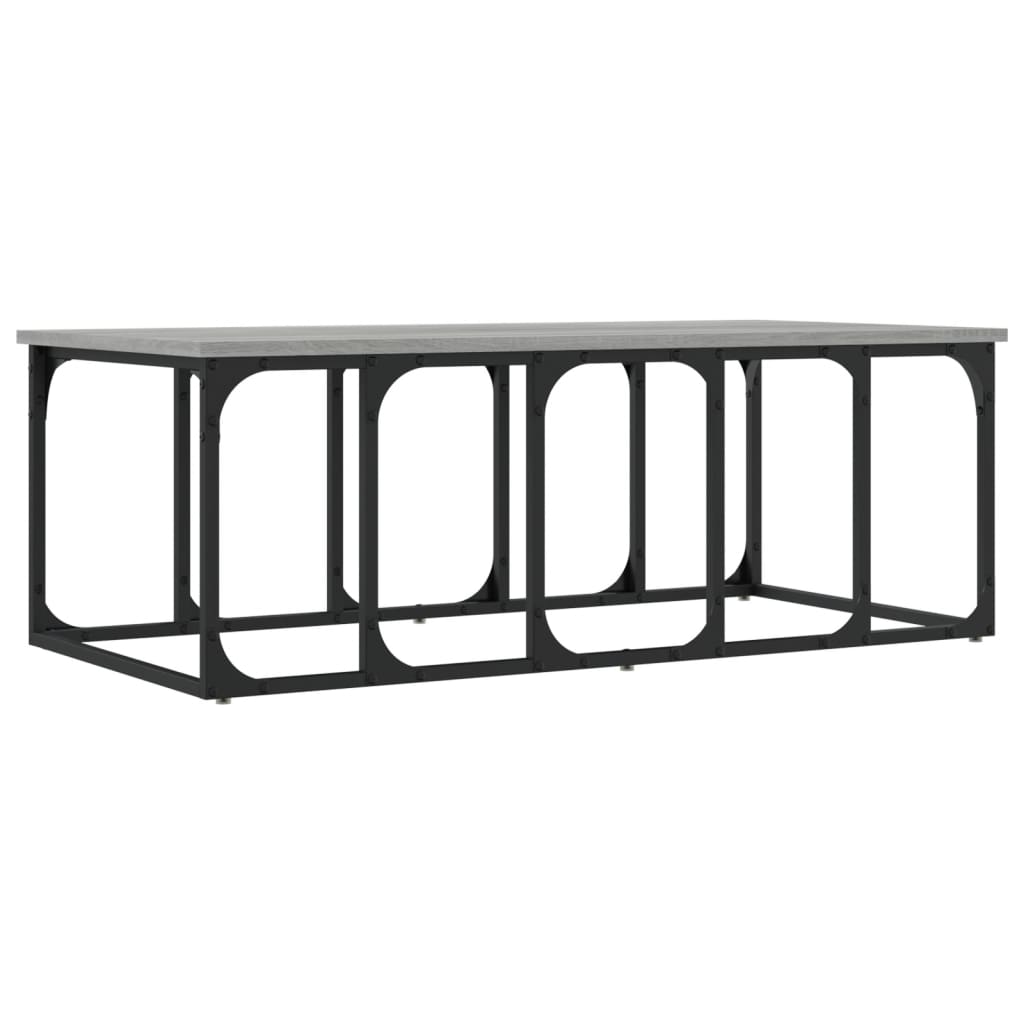 Stolić za kavu siva boja hrasta 100x50x35,5cm konstruirano drvo