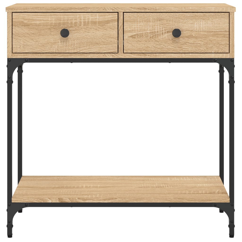 Konzolni stol boja hrasta 75 x 34,5 x 75 cm konstruirano drvo