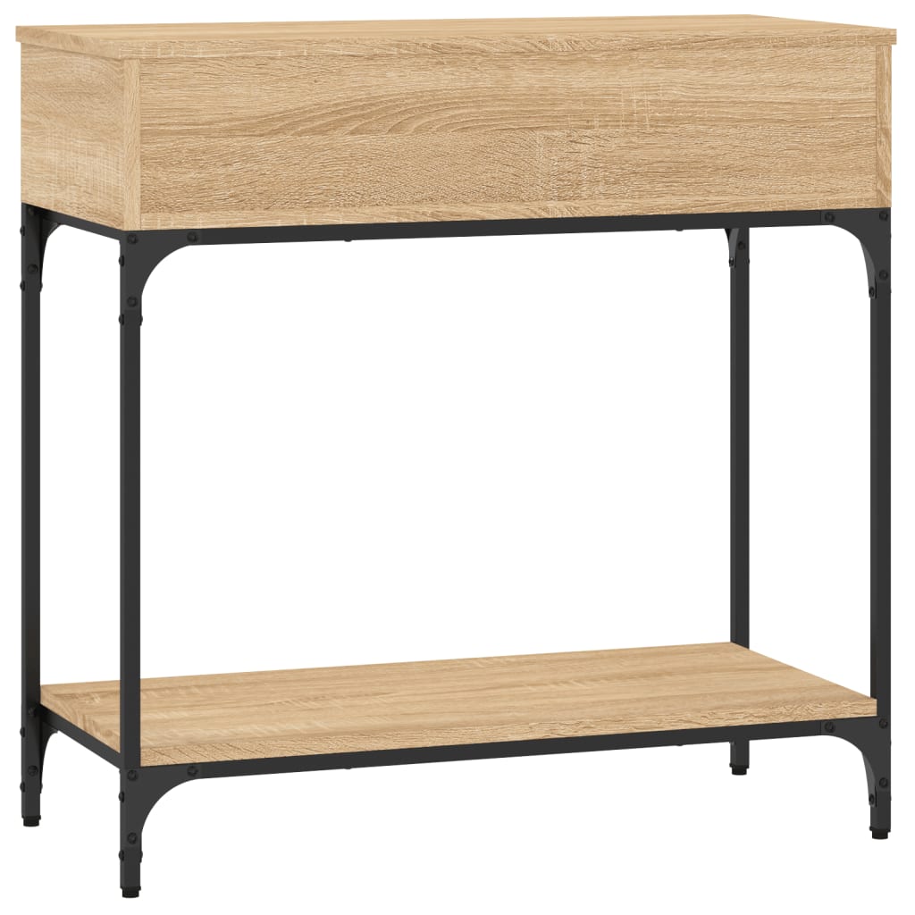 Konzolni stol boja hrasta 75 x 34,5 x 75 cm konstruirano drvo