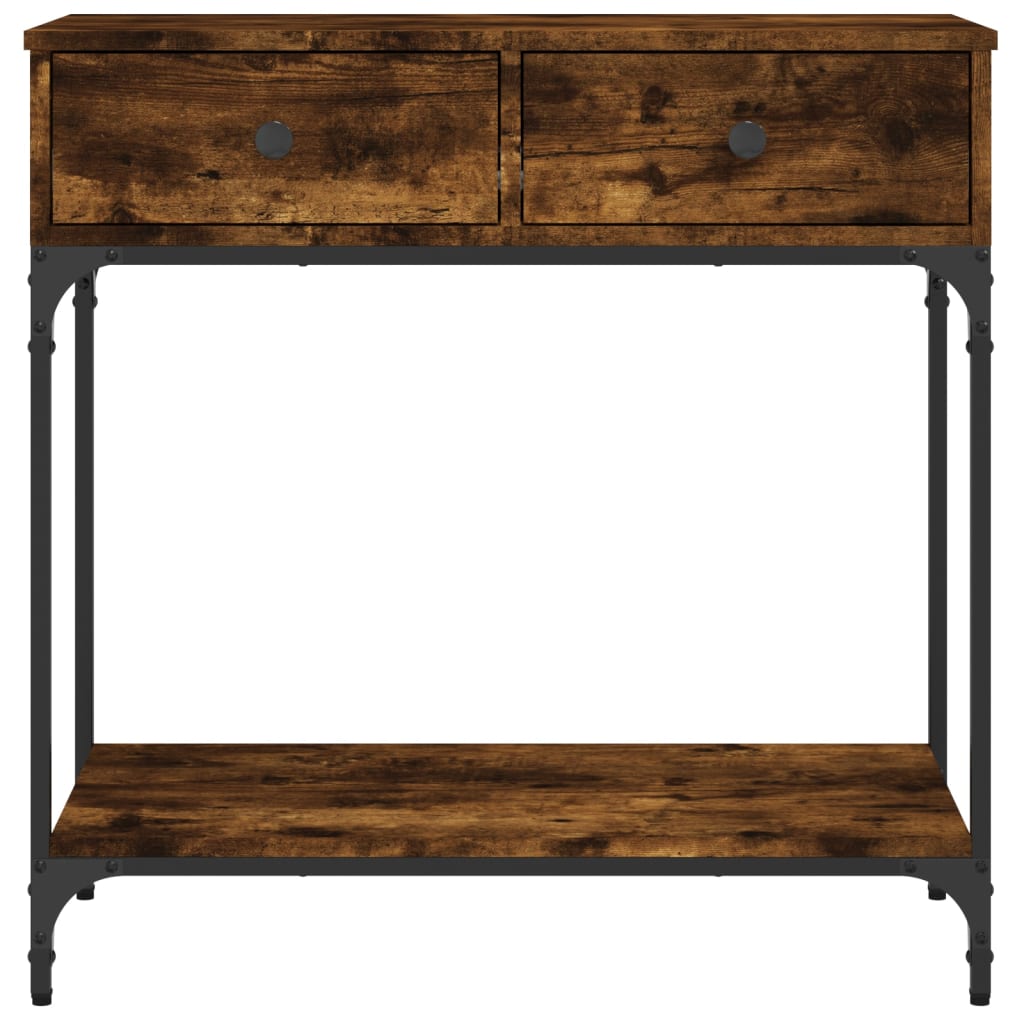Konzolni stol boja hrasta 75 x 34,5 x 75 cm konstruirano drvo