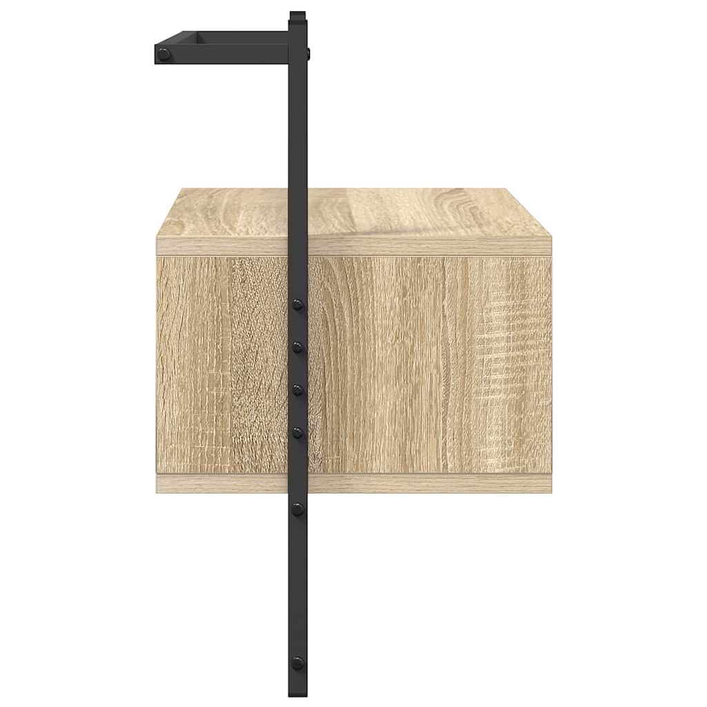 Noćni ormarići zidni 2 kom boja hrasta 35 x 30 x 51 cm drveni