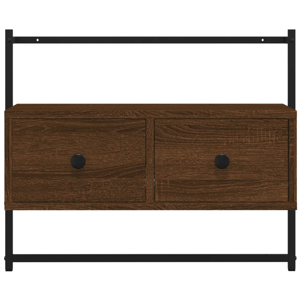 TV ormarić zidni boja hrasta 60,5x30x51 cm konstruirano drvo