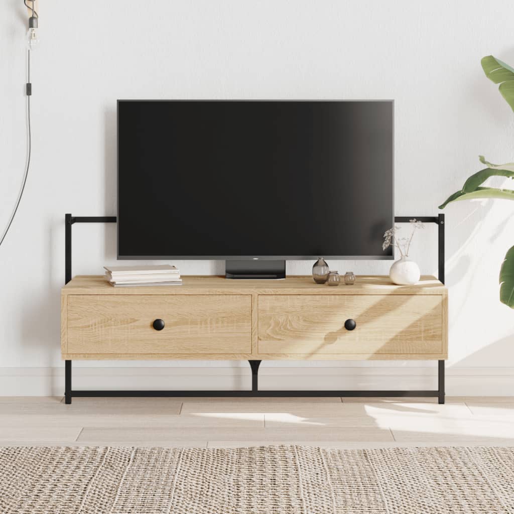 TV ormarić zidni boja hrasta 100,5x30x51 cm konstruirano drvo