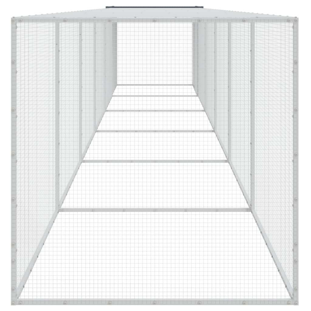 Kavez za kokoši s krovom antracit 603x98x90 cm pocinčani čelik
