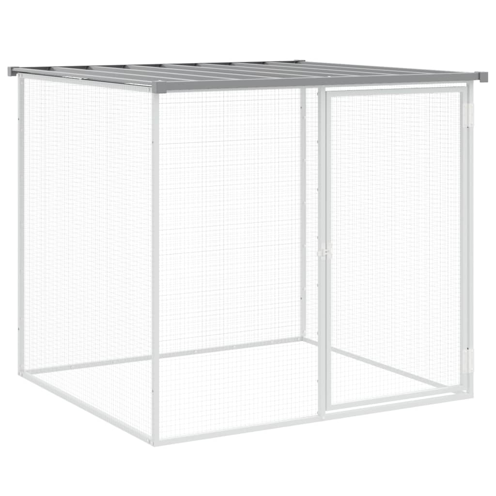 Kavez za kokoši s krovom svjetlosivi 803x98x90 cm čelični
