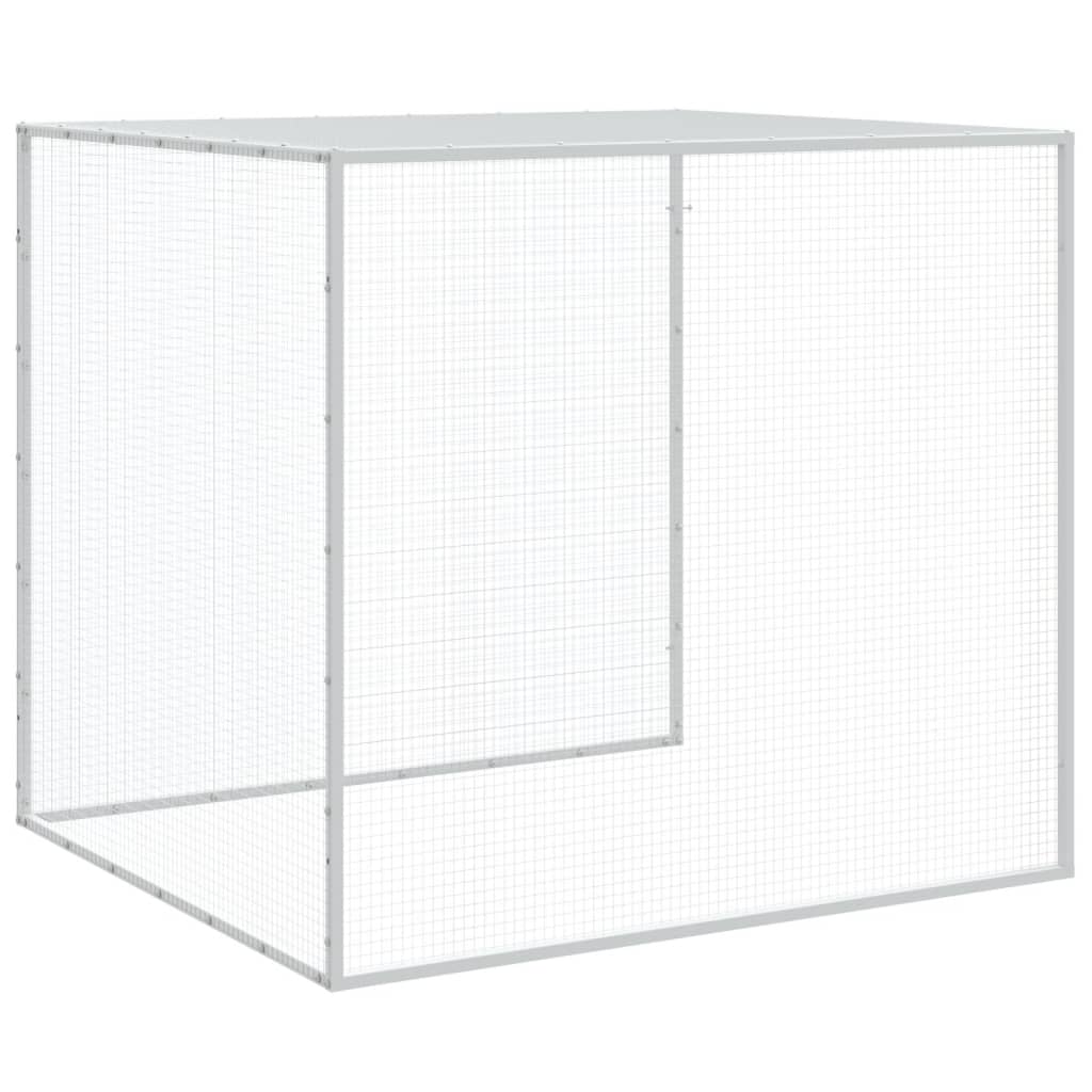 Kavez za kokoši s krovom svjetlosivi 803x98x90 cm čelični