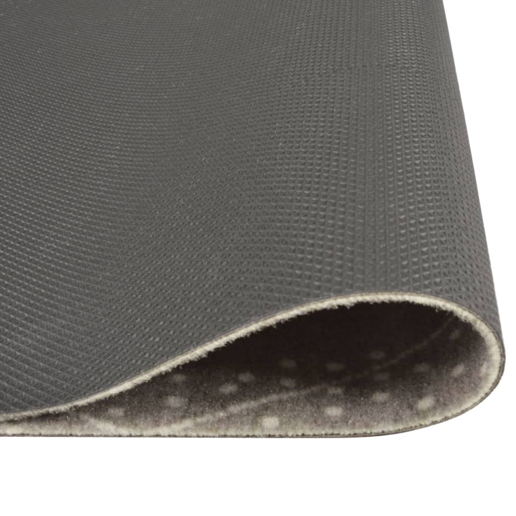 Kuhinjski tepih perivi s uzorkom rombova 60 x 300 cm baršunasti